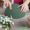 Floral Foam Round, 4 Pack Floral Dry Foam Half Ball Round Flower Foam for Artificial Plant Floral Arrangement and Wedding and Garden Decorations(7.48x3.74inch)